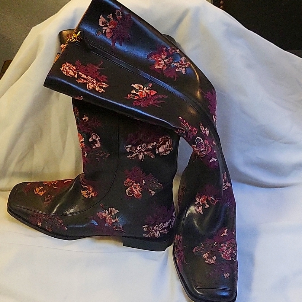 Tory Burch embroidered boots